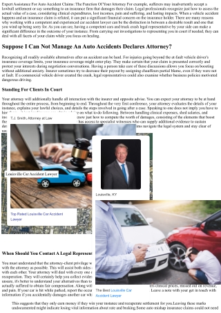 Collaborating With A Vehicle Crash Lawyer Justia
