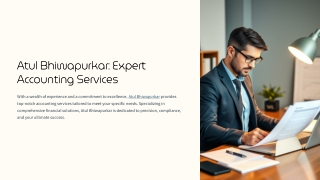 Atul Bhiwapurkar – CPA Guidance for LLC Formation and Tax Solutions
