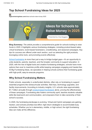 Top School Fundraising Ideas for 2025