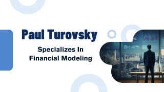 Paul Turovsky - Specializes In Financial Modeling