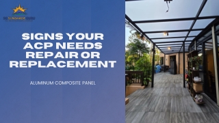 Signs Your ACP Needs Repair or Replacement