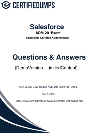 ADM-201 Salesforce Administrator Exam Tips & Tricks for 2025 Success