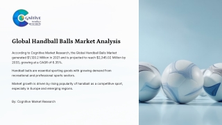 Global Handball Balls Market Analysis