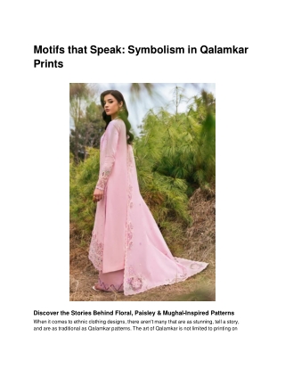 Motifs that Speak_ Symbolism in Qalamkar Prints