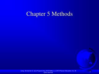 Chapter 5 Methods
