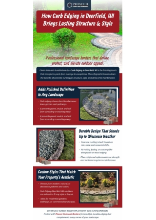 Choose Lasting Structure With Curb Edging in Deerfield, WI