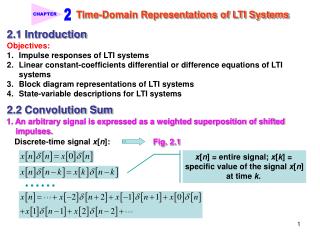 Time-Domain Representations of LTI Systems