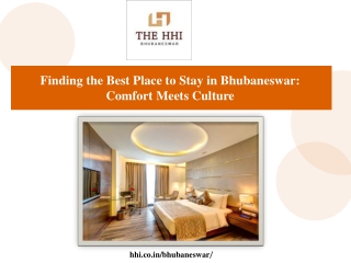 Finding the Best Place to Stay in Bhubaneswar Comfort Meets Culture
