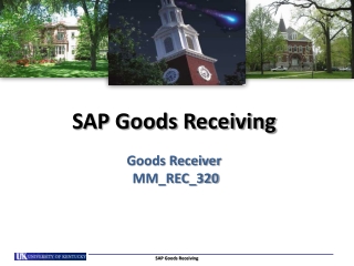 SAP Goods Receiving Goods Receiver MM_REC_320