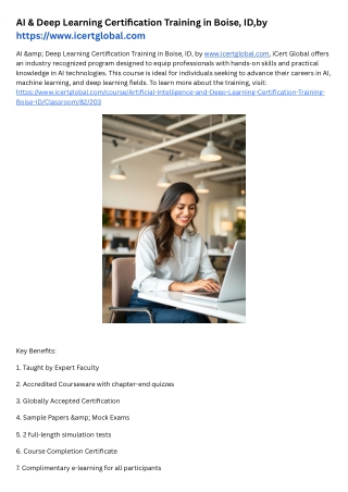 AI & DL Certification Training in Austin, TX
