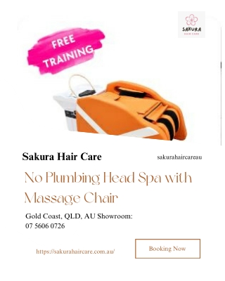 No Plumbing Head Spa with Massage Chair