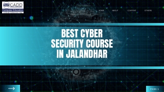 best cyber security course in Jalandhar
