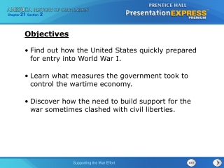Find out how the United States quickly prepared for entry into World War I.