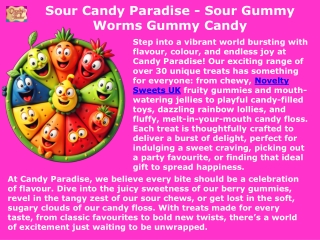 Sour Candy Paradise - Sour Gummy Worms Gummy Candy