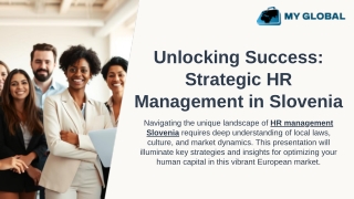 Unlocking Success Strategic: HR Management in Slovenia