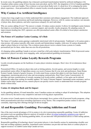 How AI Decides Your Casino Loyalty Rewards Program