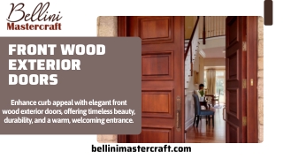 Front Wood Exterior Doors