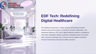 EDF Tech Redefining Digital Healthcare