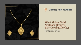 What Makes Gold Necklace Designs In Hyderabad Perfect For Special Events