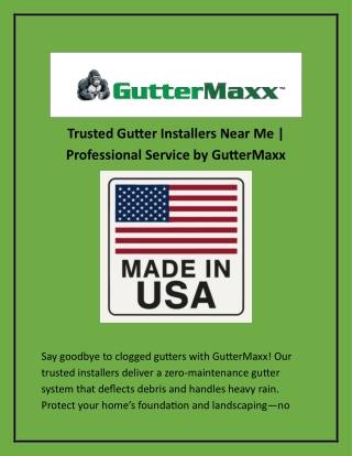 Trusted Gutter Installers Near Me  Professional Service by GutterMaxx (2)