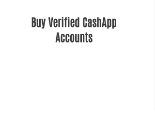 Buy Verified CashApp Accounts
