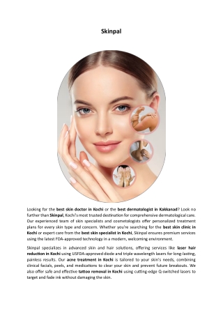 Best skin doctor in kochi-Skinpal