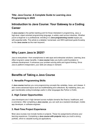 Title_ Java Course_ A Complete Guide to Learning Java Programming in 2025