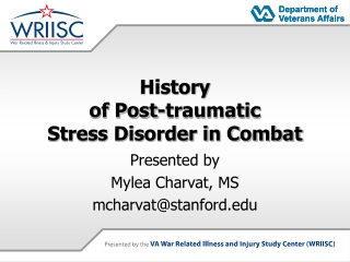 History of Post-traumatic Stress Disorder in Combat