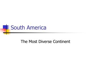 South America