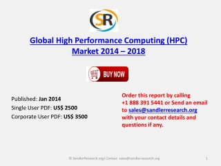 High Performance Computing (HPC) Market Forecast to 2018