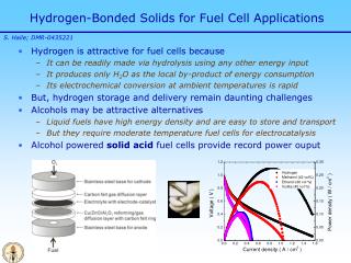 Hydrogen-Bonded Solids for Fuel Cell Applications