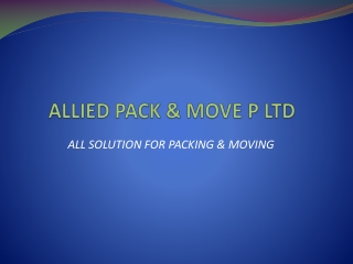 Packer and Movers in Delhi and Noida