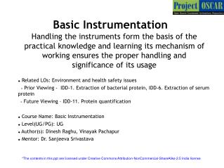Basic Instrumentation