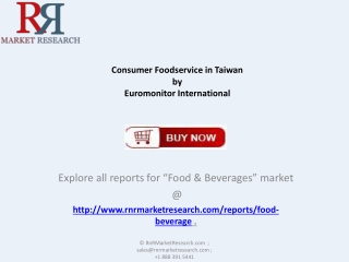 Food Industry Report on Taiwan Consumer Foodservice Market