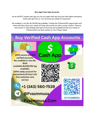 Bu.y Verified Cash App Accounts - Fast, Safe & Secure ...
