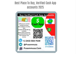 Best Place To Buy, Verified Cash App accounts 2025