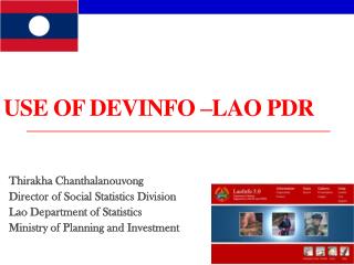 USE OF DEVINFO –LAO PDR