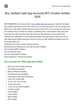How To Buy Verified Cash App Accounts In 2025