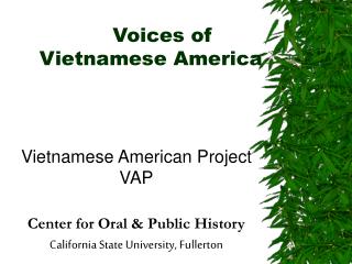 Voices of Vietnamese America