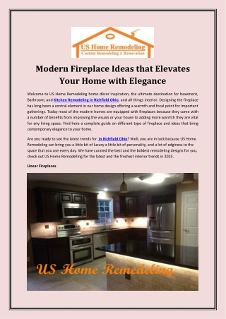 Modern Fireplace Ideas that Elevates Your Home with Elegance