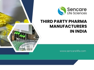 Best Third Party Pharma Manufacturers in India