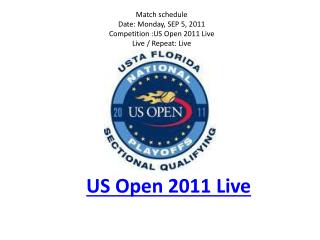 us open 2011 live