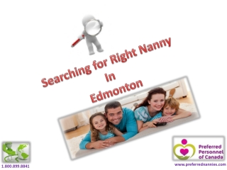Edmonton nannies searching
