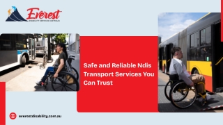 Safe and Reliable Ndis Transport Services You Can Trust