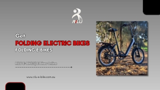 Get Folding Electric Bikes| RILU E-BIKES| E Bikes Online| Folding E Bikes