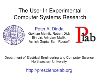 The User In Experimental Computer Systems Research