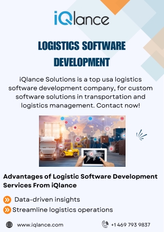 Custom Logistics Software Development Company – iQlance Solutions