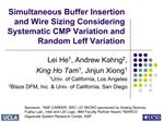 Simultaneous Buffer Insertion and Wire Sizing Considering Systematic CMP Variation and Random Leff Variation