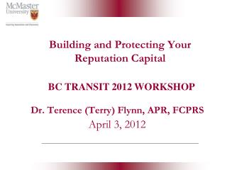 Building and Protecting Your Reputation Capital
