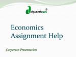 Economics Assignment Help, Economics Homework Help, Economic